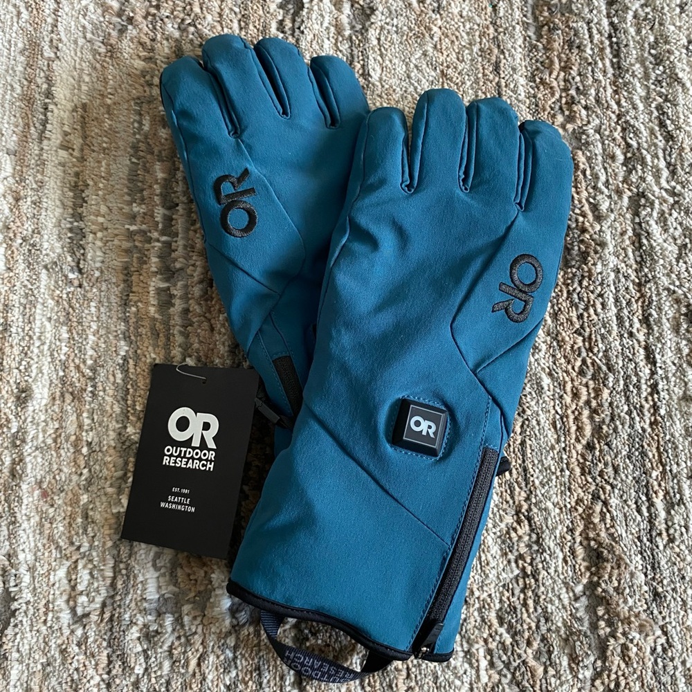 outdoor research Women's Sureshot Heated Softshell Gloves Size Medium